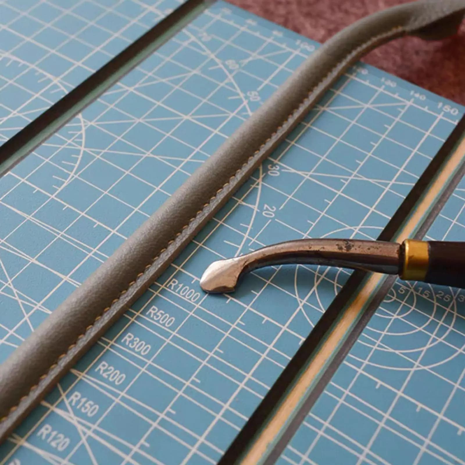Practical PVC Cutting Mat for Leather Straps, Leather Machining, Punching & Modeling, For Sewing & Cutting DIY Projects