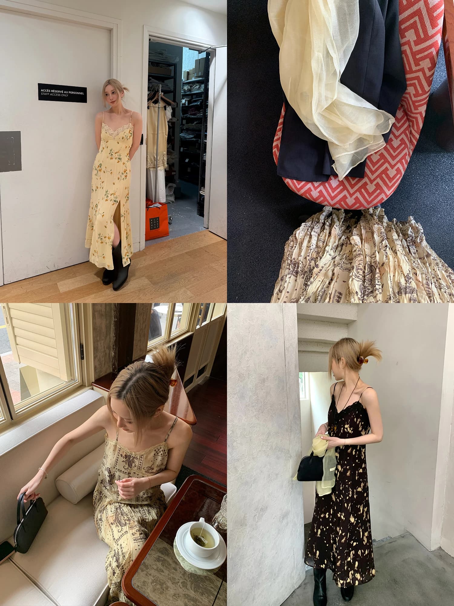 Abito Floreale da Donna SukiiREDV, Vestito Estivo 2026 con Spalline Sottili, Stile Elegante in Fibra di Poliestere, Gonna a Pannelli