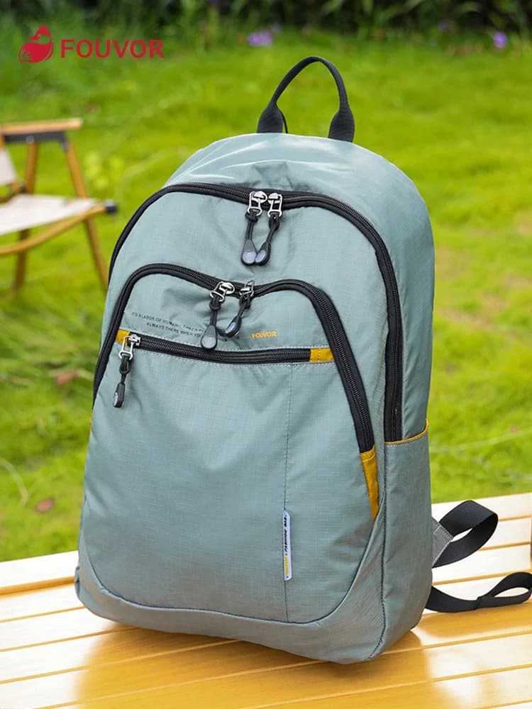 Zaino da donna Fouvor 2025 Trend Zaino per laptop leggero e di grandi dimensioni Nuovo zaino da scuola multitasche da viaggio casual 2988-06