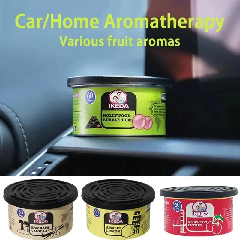 Deodorante per auto: 12 tipi di profumo | Lattine biologiche | Eliminatore di odori essenziale | Lunga durata | Fragranza forte | Per la casa
