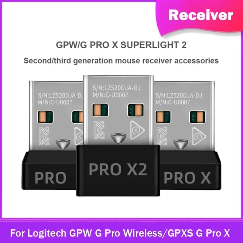 Original USB Dongle receiver adapter for Logitech G Pro Wireless/Gpro X Superlight mouse receiver game mouse accessories