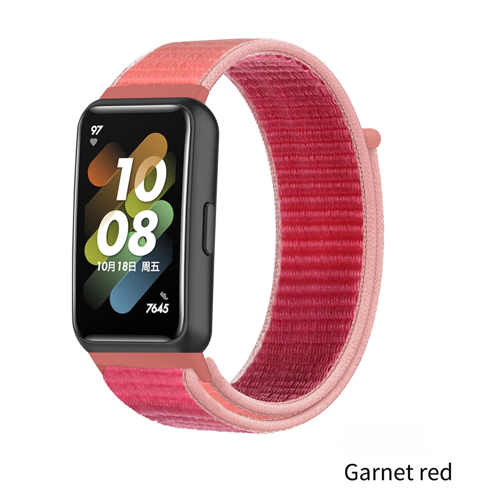 Minimalist Woven Nylon Velcro Quick Release Strap for Huawei Band 7 Smartwatch Wear-resistant Accessories Strap for Unisex