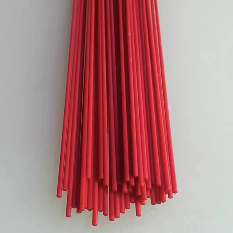 Diametro dell'asta in fibra di vetro rossa da 10 pezzi 1mm ~ 12mm barre tonde in fibra di vetro solida tenda ad arco staffa per zanzariera lunghezza 500mm