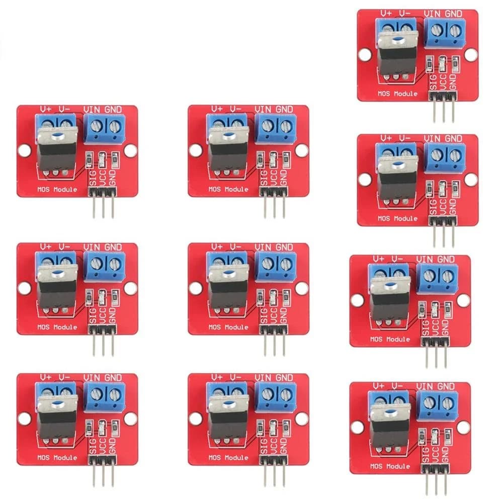 Modulo Driver MOS XCW 0-24V con Pulsante Top Mosfet IRF520 per Arduino MCU ARM Raspberry Pi 1-10 Pezzi