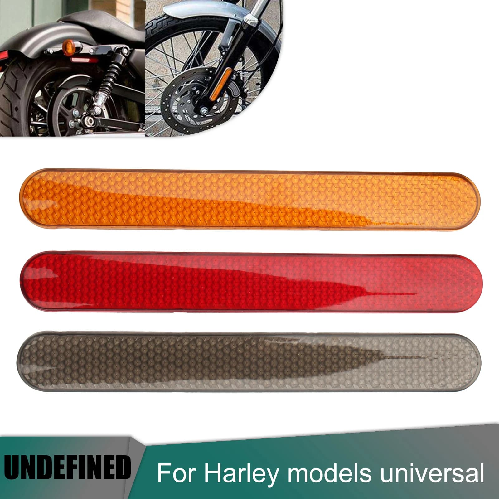 2 pezzi adesivo riflettente forcella anteriore moto borsa laterale copertura chiusura avviso di sicurezza decalcomania per Harley Touring Sportster universale