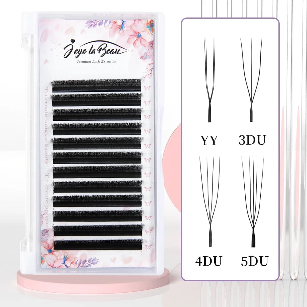 Extension Eyelashes to U YY 3DW 4DW 5DW handmade, soft, pre-assembled, fan, eyelashes to U, for beauty makeup, W Bloom eyelashes