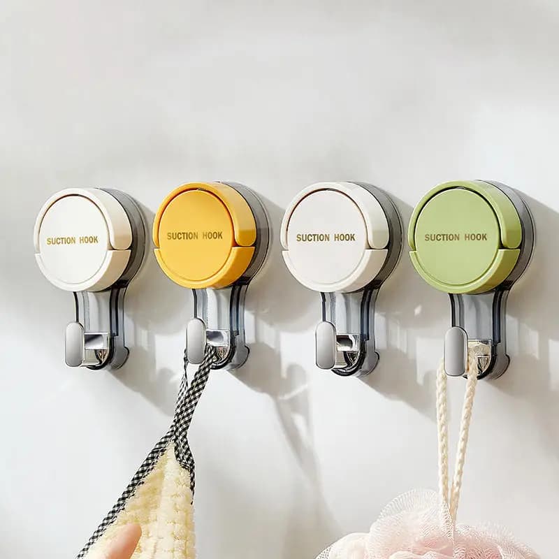 Ganci a ventosa senza foratura, ganci adesivi per la casa ​ Ganci Pratici per Bagno, Cucina, Porta, Retroporta e Toilette