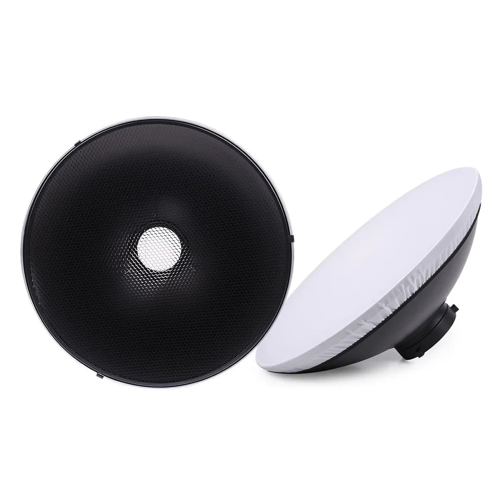 Studio Photography 70cm/27.6 Inch Speedlite Strobe Lighting Diffuser Beauty Dish Lampshade Bowens Mount with Reflector Honeycomb