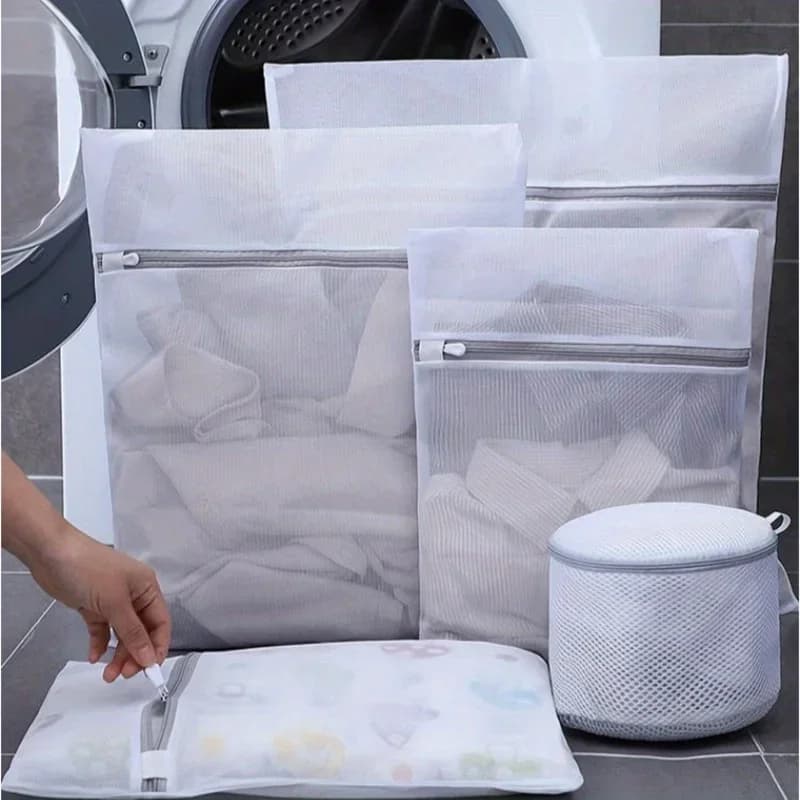 10/5 pieces mesh linen bags, mesh wash bags, strong zippered mesh structure, suitable for underwear, delicate clothes