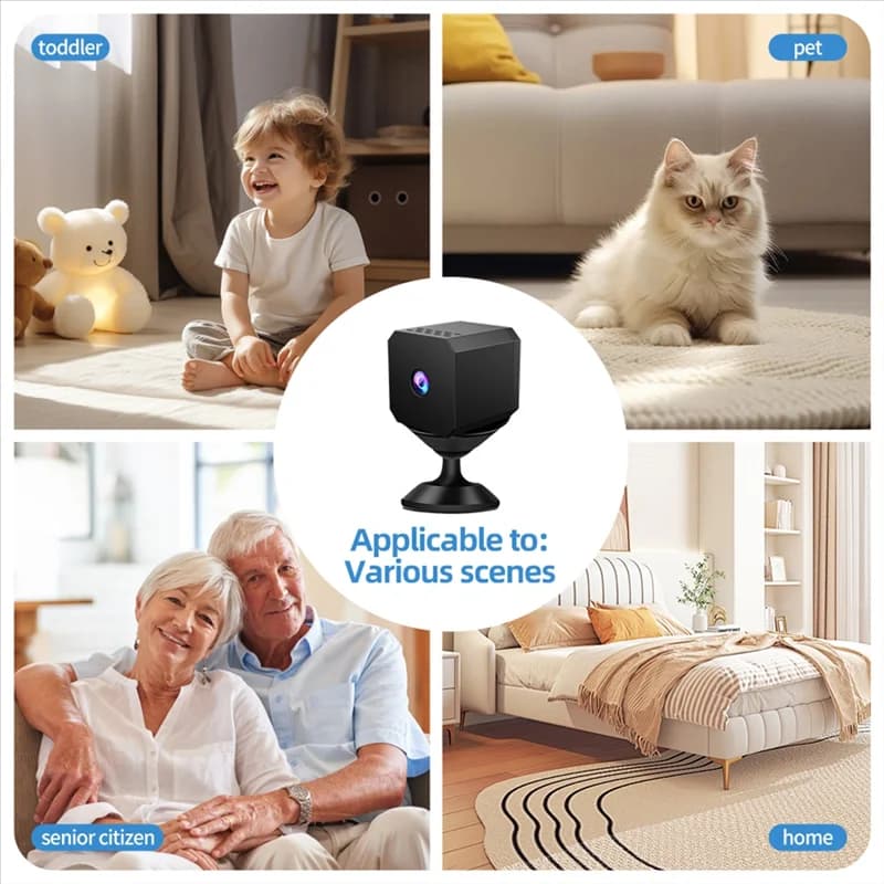 A05G-Camera di sicurezza Telecamera di protezione di sicurezza per baby monitor per visione notturna Wifi dual band