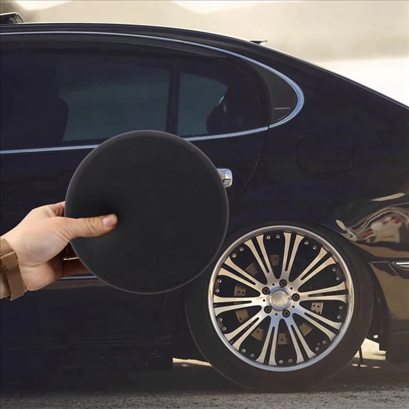 A03Q-6 Pz 6 pollici/15 cm Auto Lucidatura Ceretta Pad Spugna M14 Ruota Lucidatura Ceretta Pad Kit Strumento Per Auto Lucidatore Nero