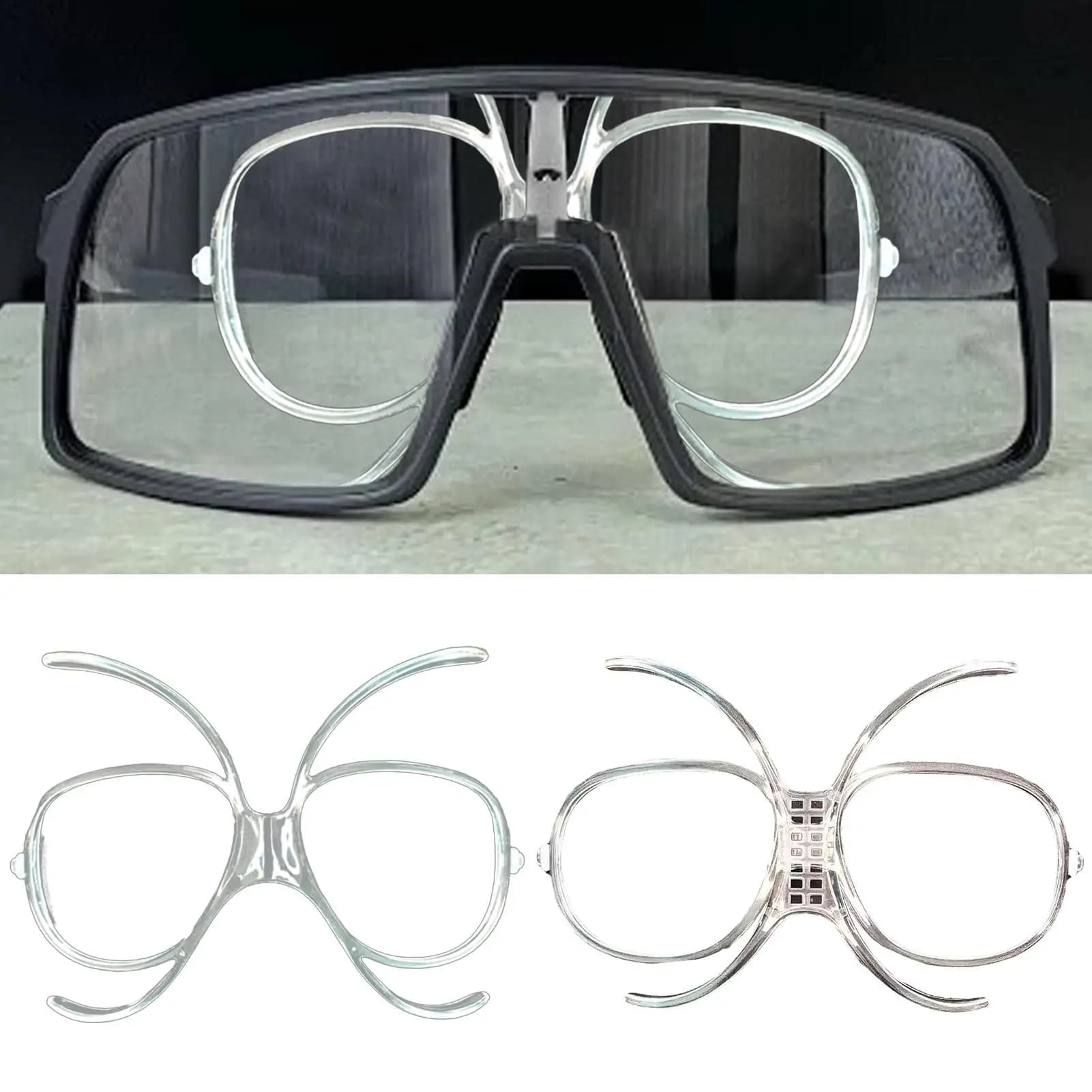 Inserto per Occhiali da Sci su Prescrizione, Montatura Flessibile e Pieghevole per Occhiali da Snowboard e Moto, Soluzione Ottica Professionale