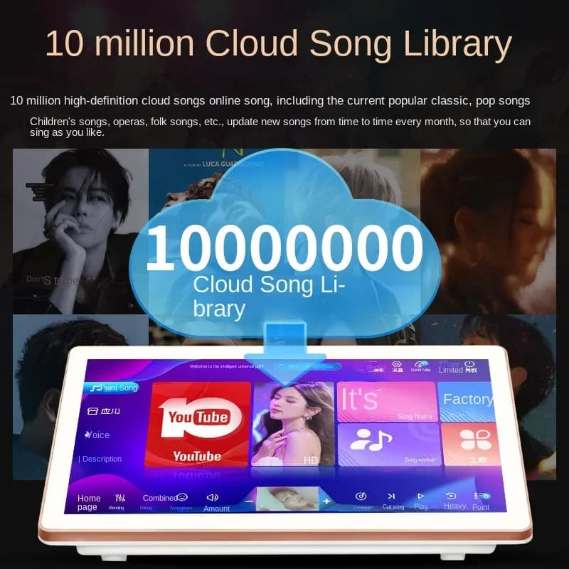 Macchina Karaoke All-in-One Song Magic per Casa e Uso Commerciale con Microfono Wireless e Suite Audio Direttamente dalla Fabbrica