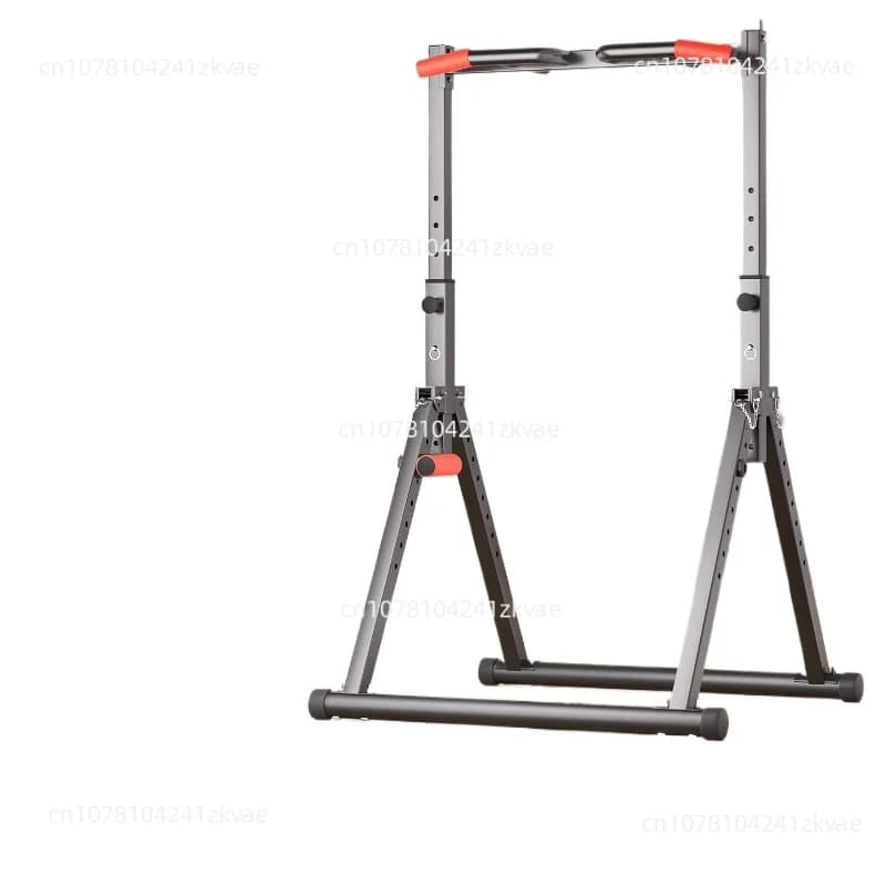 Home interior traction device with horizontal bar, single and parallel bar frame suspended equipment for home fitness with monopolar landing