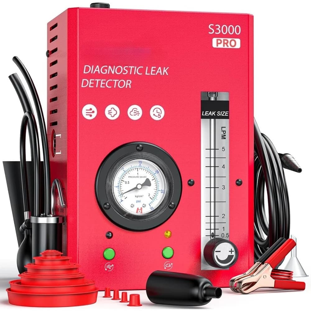 Macchina del fumo professionale per autoveicoli con pompa ad aria integrata e manometro, kit diagnostico per perdite di carburante sotto vuoto