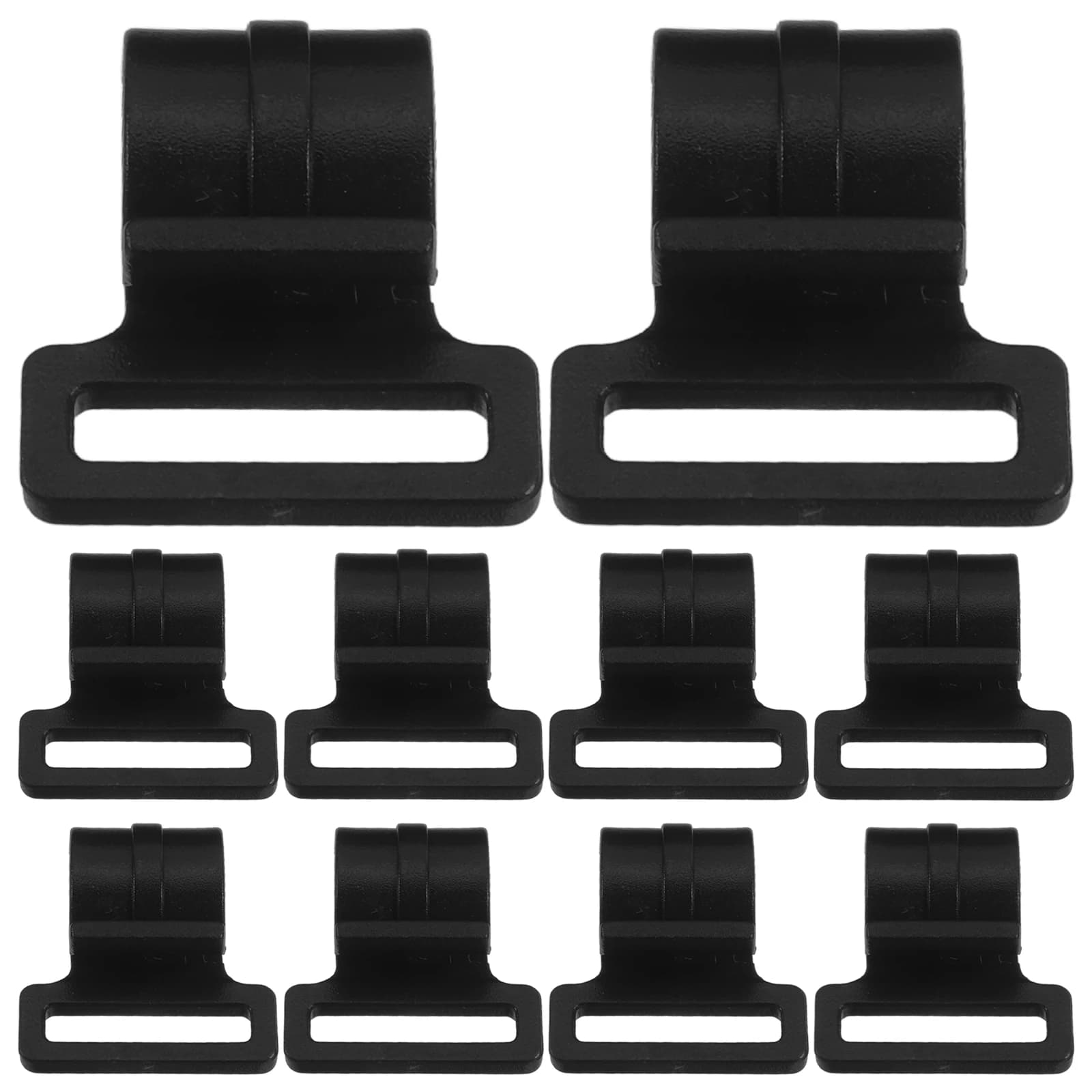 Ganci per tende da 10 pezzi Accessori da campeggio in plastica leggera per la connessione di pali della tenda Gancio per attrezzi durevole per riporre il giardino domestico