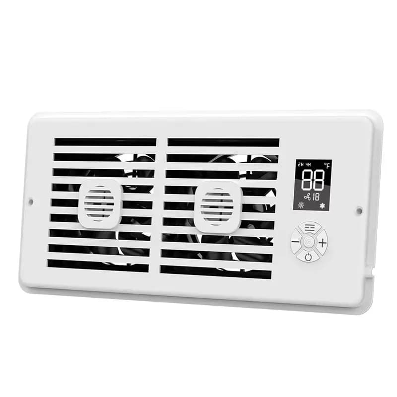 B59B table fan with remote control, 4x10 inch, for home and office, with thermostat and American socket.