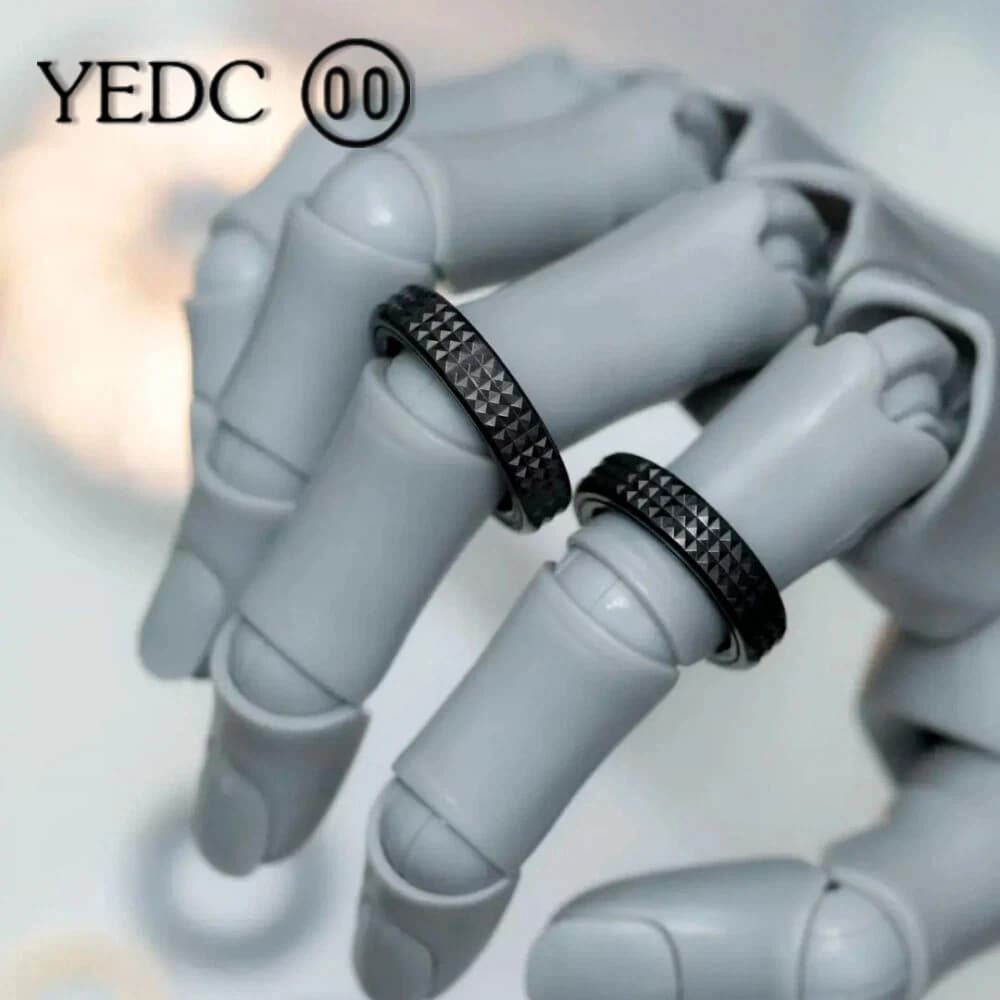 YEDC ZHUANYUN Ring Spinner Zirconium Edizione Limitata Giocattolo Antistress Accessori Moda Anello Fidget Toy per Adulti