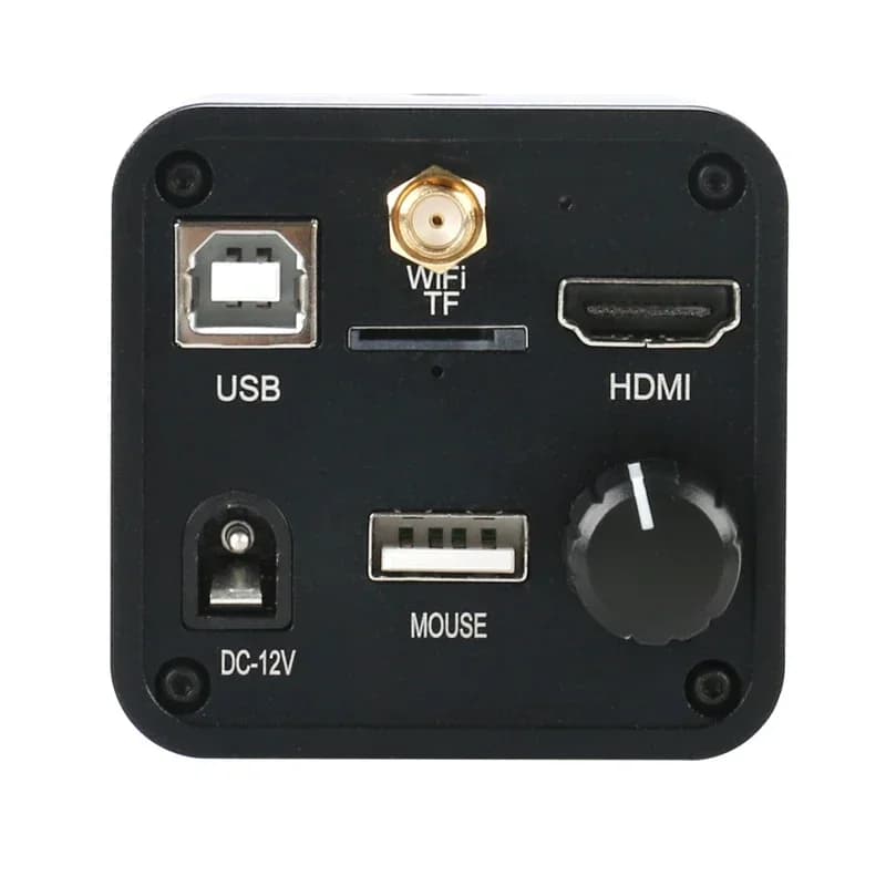 HDMI USB WIFI 36MP 4K 1080P Videocamera per microscopio digitale con attacco C Misurazione TF per microscopio stereo Microscopio biologico