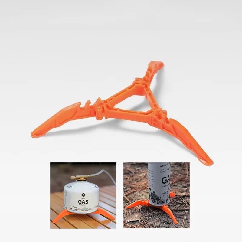 Portable Foldable Gas Bottle Tripod Support Support for Outdoor Camping Gas Tank Bracket for Gas Cartridge