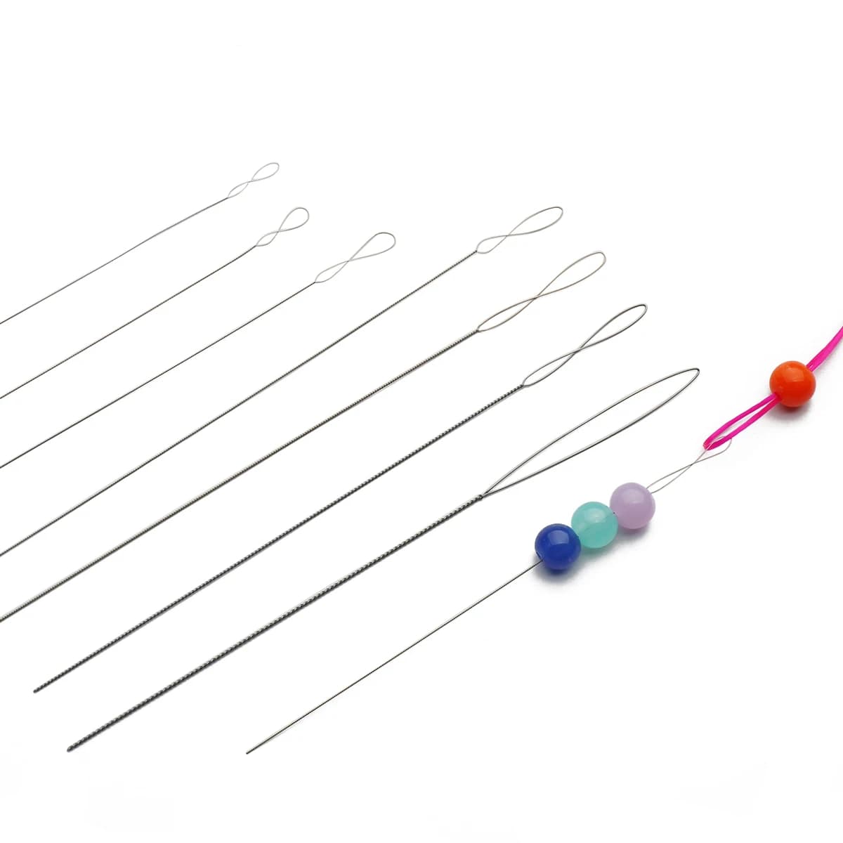 0.15/0.2/0.3/0.4/0.5/0.6/0.7 Occhio Grande Apertura Pasta Fritta Torsioni Ago Perline Filo All'uncinetto manuale Fai Da Te Mano Braccialetto di Corda Threa