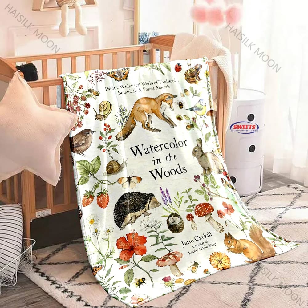 Coperta da tiro in pile di flanella con stampa a tema animale piccolo simpatico cartone animato Ranch, peluche leggero e accogliente per adulti e bambini, regali