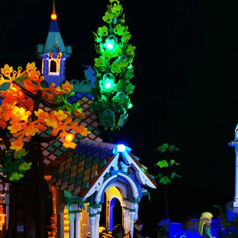 Kit di luci a LED per LEGO 10316 Il Signore degli Anelli: Rivendell, set di accessori per giocattoli in mattoncini, regalo di Natale (modello non incluso)
