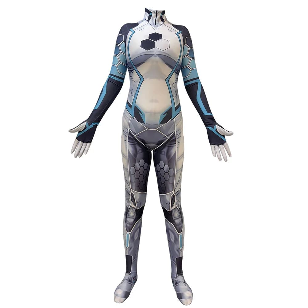 Halloween Adulti Rivali femminili Sue Storm Costumi Cosplay Future Foundation Supereroe Zentai Suit Tuta Tute da festa
