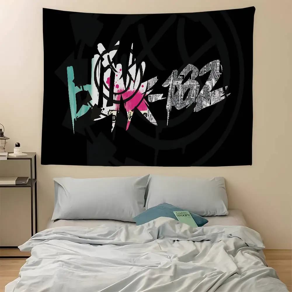 Famous Punk Band BLINK-182 Hanging Bohemian Tapestry Bohemian Wall Tapestries Mandala Cheap Hippie Wall Hanging
