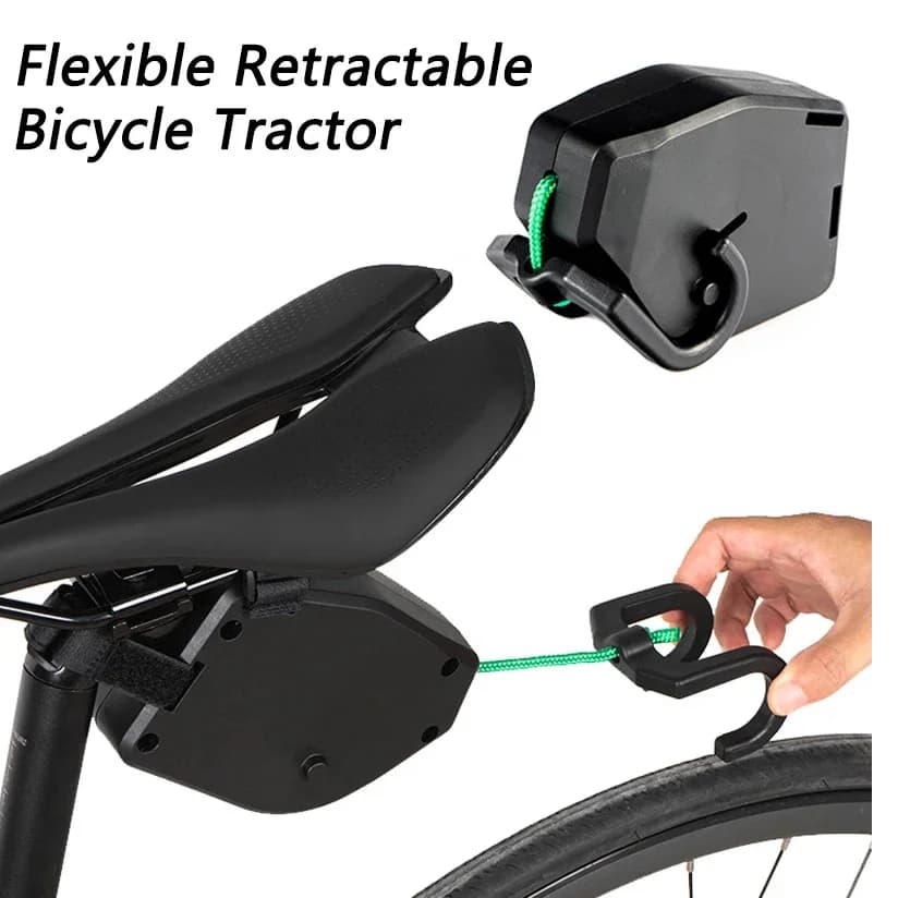 Bicycle Tow Cord Flexible Bicycle Retractable Tractor Mountain Bike Shooting Wheelchair Parent-Children Comfortable Rope for Trailer Outdoor Tools
