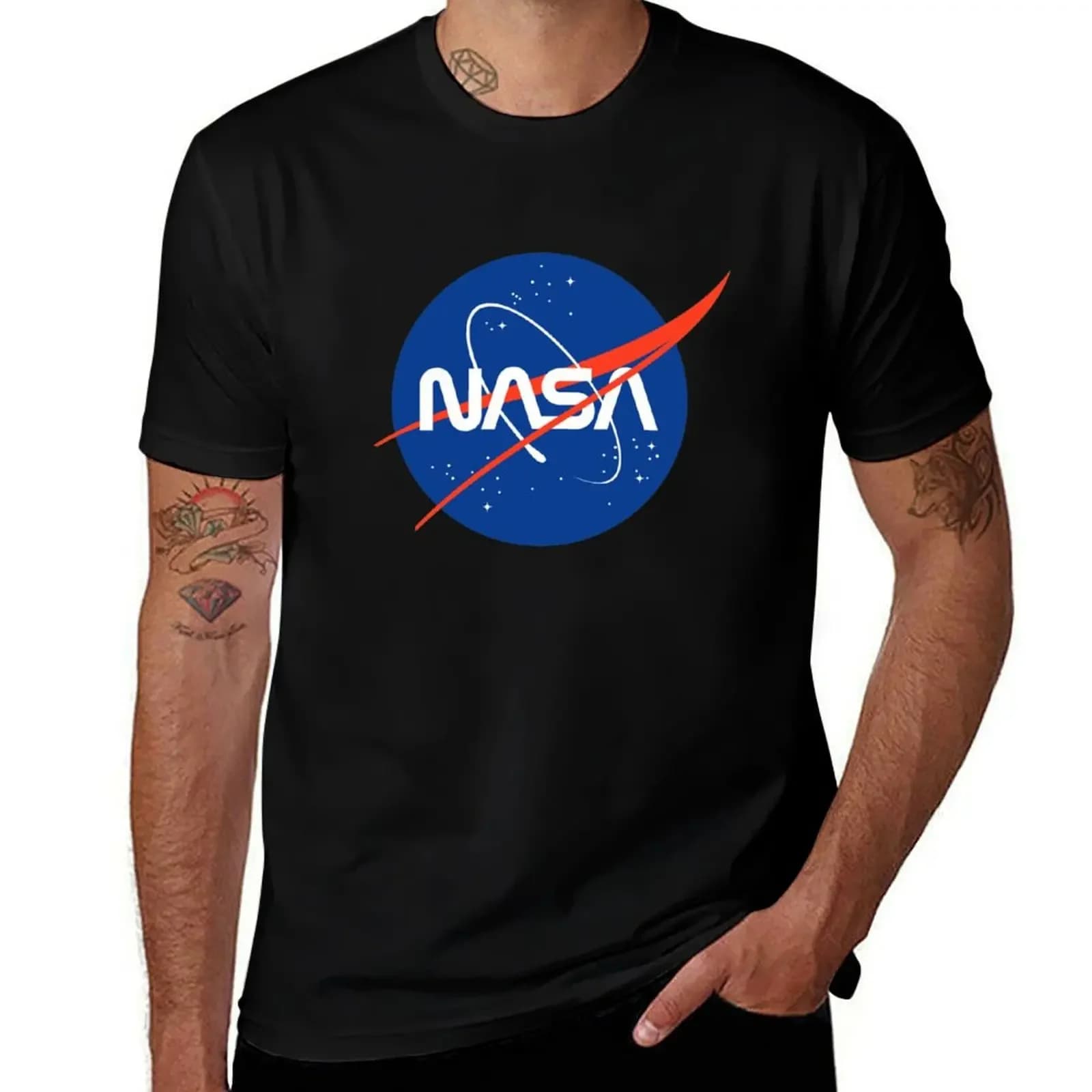 T-shirt con logo della NASA, magliette firmate dei pesi massimi, magliette grafiche da uomo, nuovo modello grafico 2025