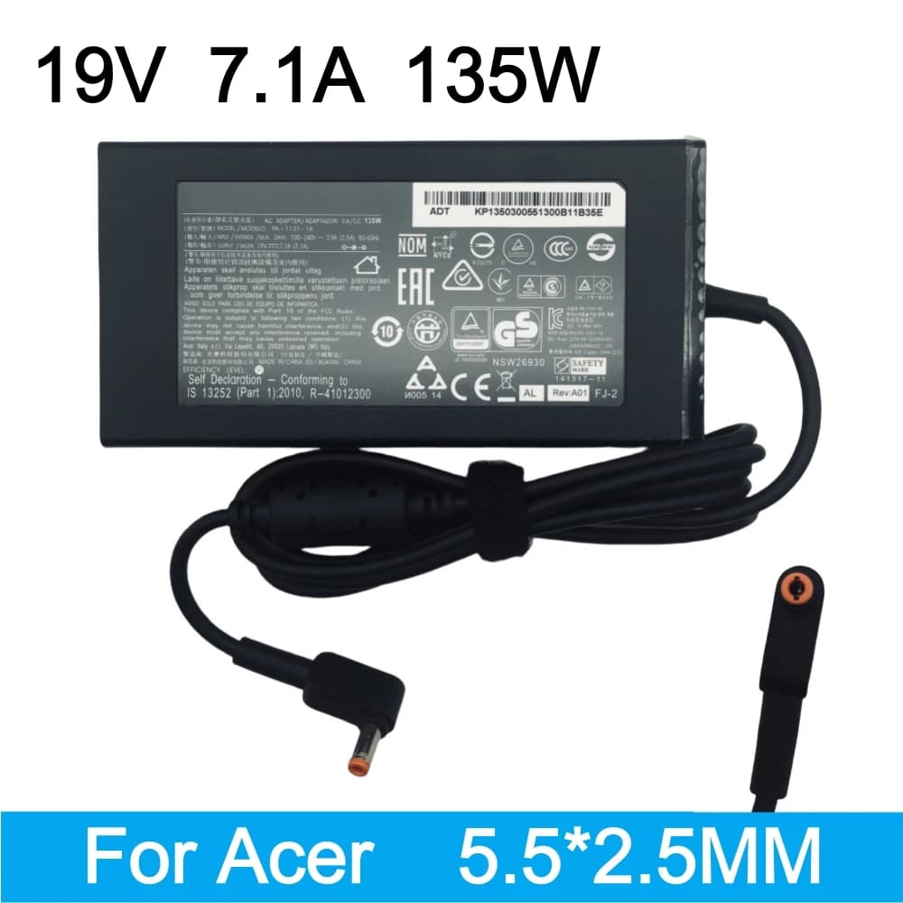 Genuine 19V 7.1A 135W PA-1131-16 Power Adapter Laptop Charger For Acer Aspire V Nitro VN7-591G ADP-135KB T PA-1131