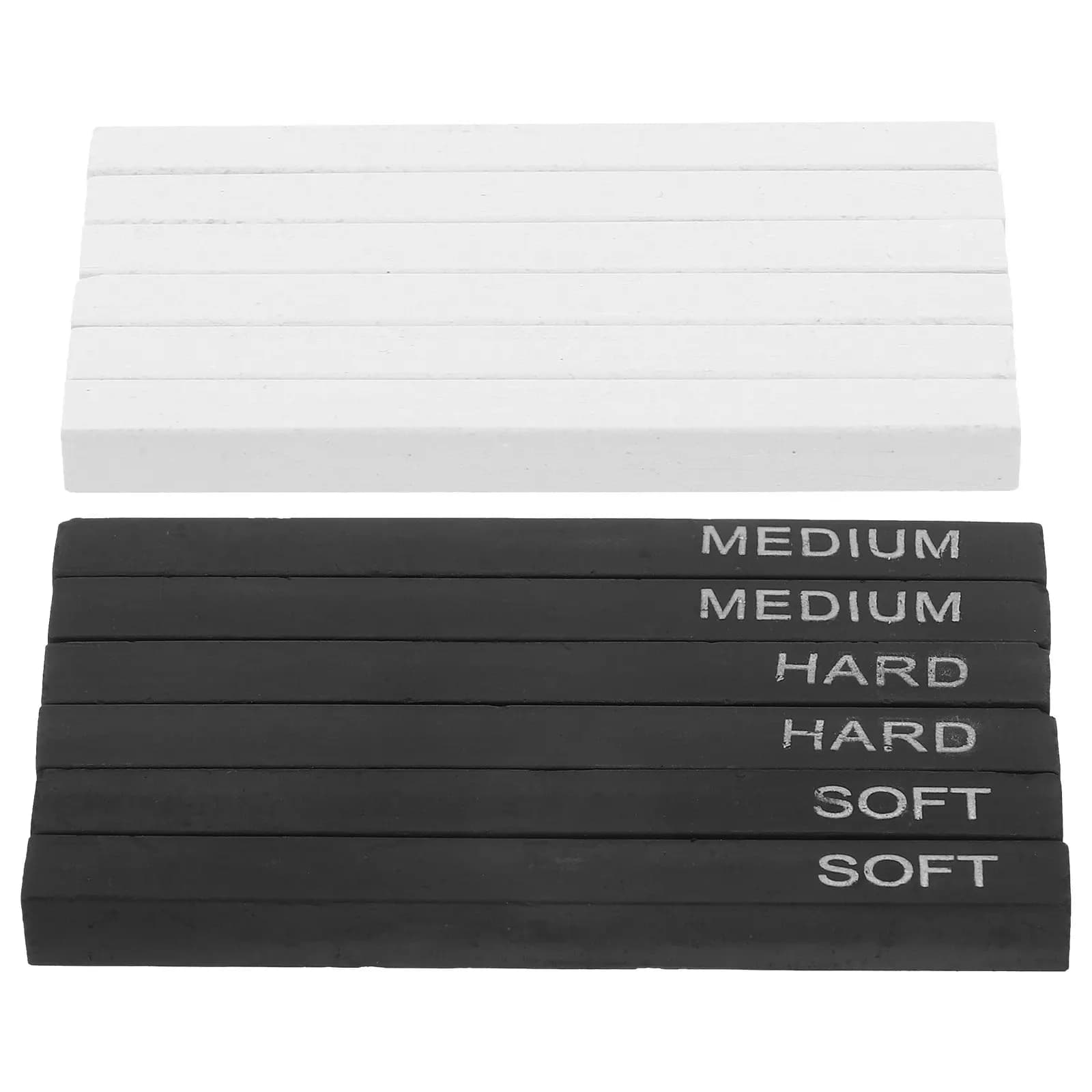 1Set Professional Compressed Charcoal Sticks for Sketching Drawing Shading Smooth Surface Portable Lightweight Art Supplies