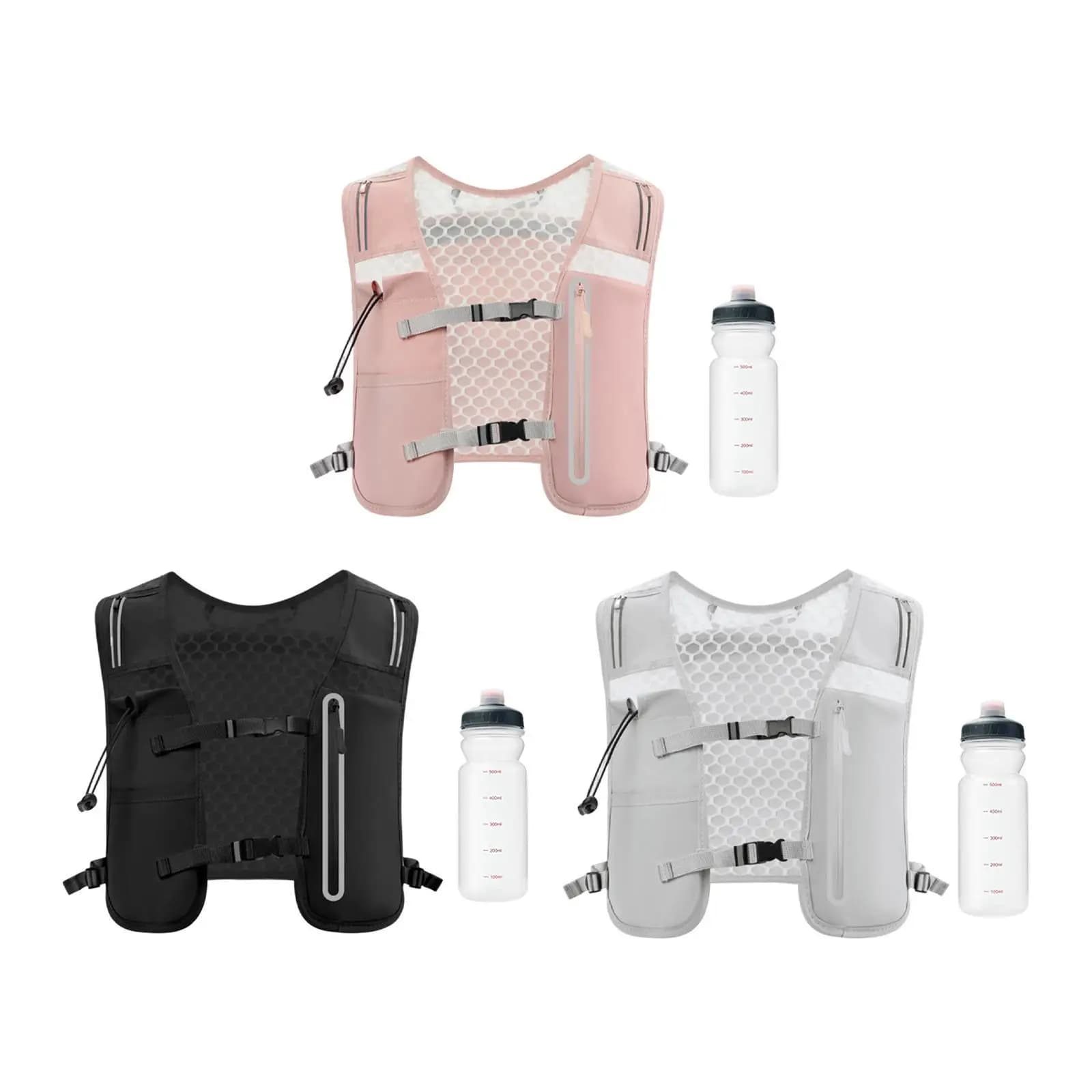 Vest, running backpack, bottle holder, water bag for camping and hiking