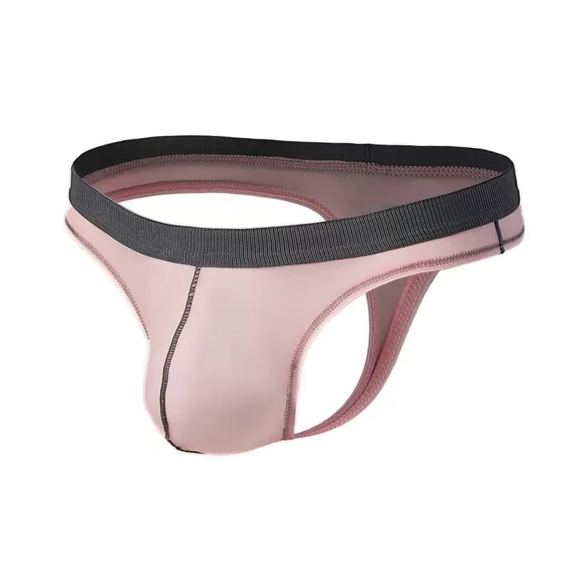 Men's Thongs String Sexy Briefs Underwear Breathable Thong Silky Panties Low Waist Shorts G-String Jockstraps Gay Erotic Panties