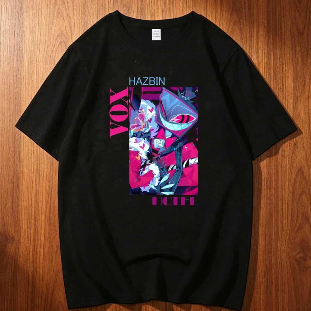 Hazbin Hotel cotton tshirt teen University Pop Culture Grunge Trendy shirt Graphic graphic Pop Culture Colorful streetwear Y2k
