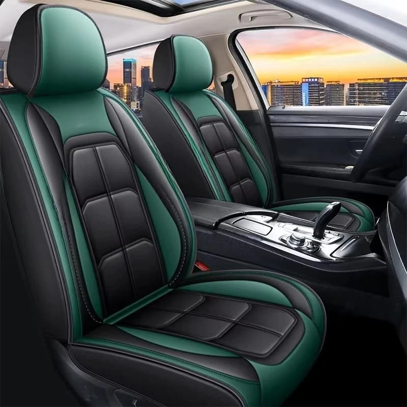 Universal Car Seat Cover Pack PU Five Seasons PU Five Seasons Front cushion cover for interior car Summer Four