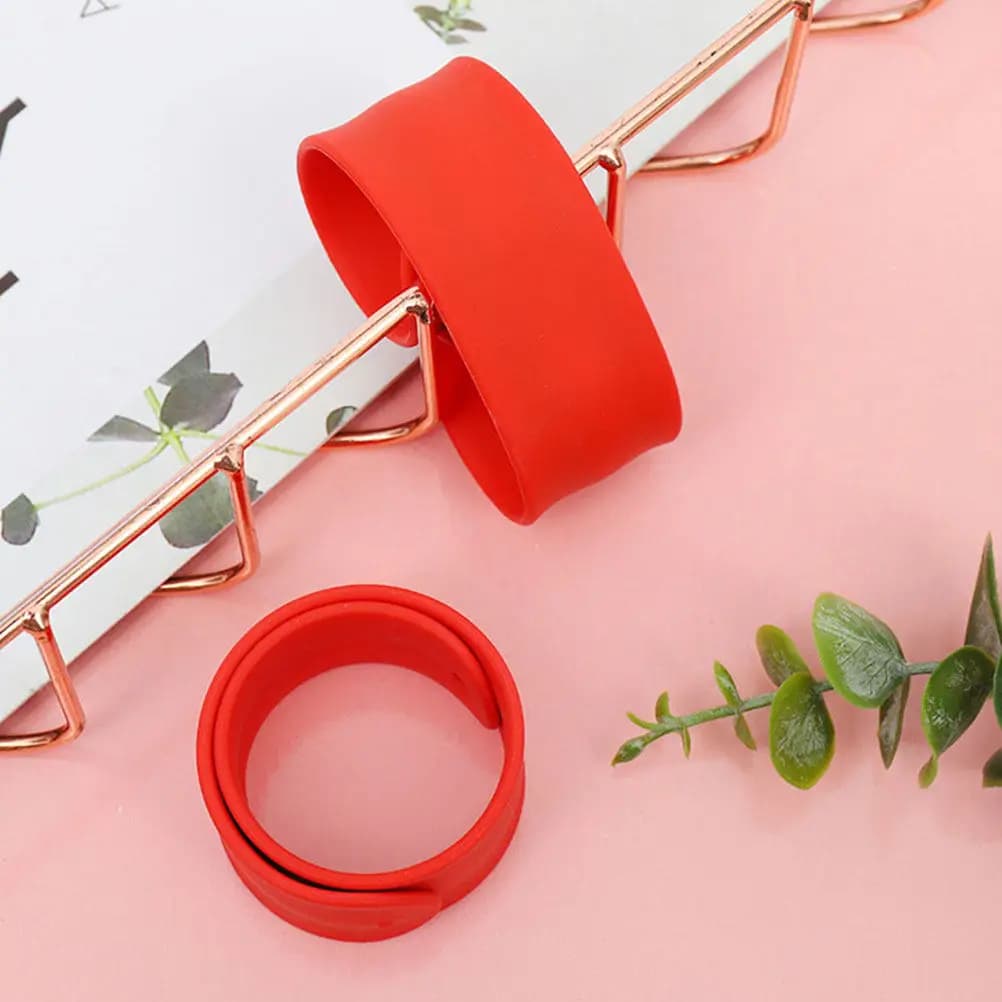 6 Pezzi Braccialetti a Schiaffo in Silicone, Braccialetti Creativi da Dipingere, Forniture Artigianali, Braccialetti a Schiaffo all'Ingrosso per Feste per Adulti