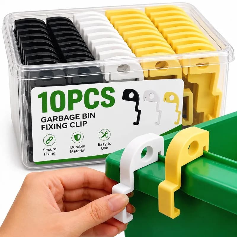 1/10pcs Trash Bin Ventilation Clip Anti-Pest Anti-Odor Rubbish Bin Cover Support Clip Waste Can Lid Opener Home Garbage Clamps