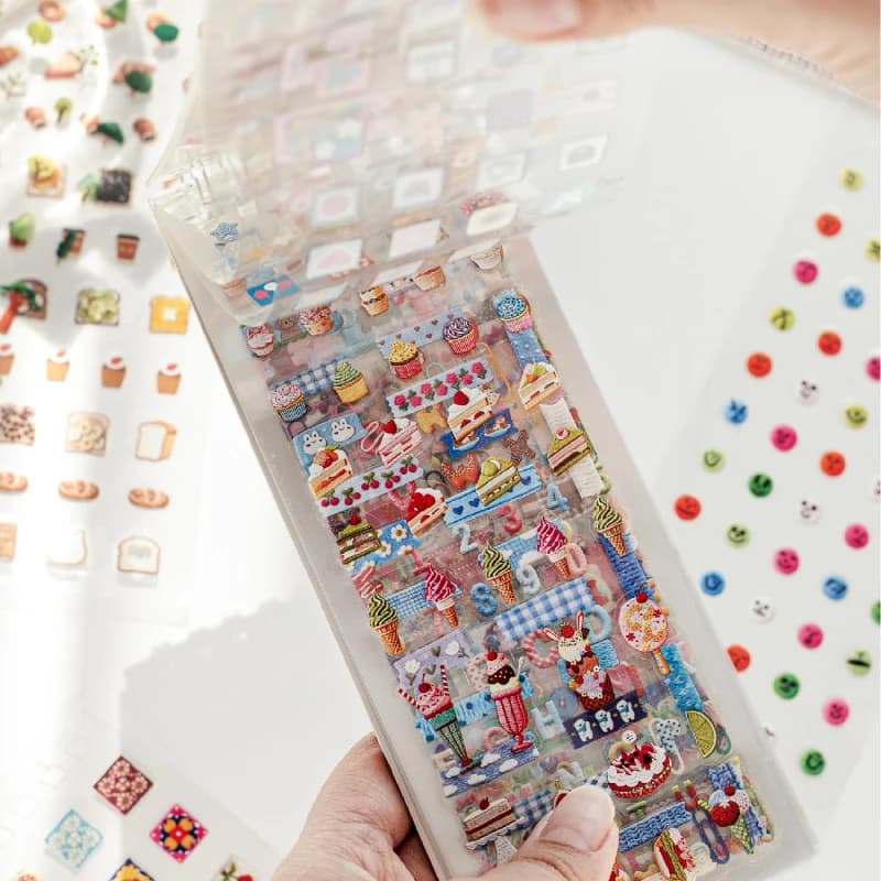 TIANZI 30 sheets/lot Kawaii Japanese Cute Days Series Die Cutting Coil Sticker Book DIY Scrapbook Stationery Decoration Kit