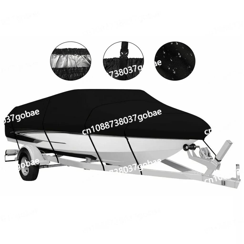 Dust Boat Covers, Rain Covers, Solar Protection, Waterproof, UV-resistant Covers Oxford Fabric Boat Covers V-shaped Yacht Covers