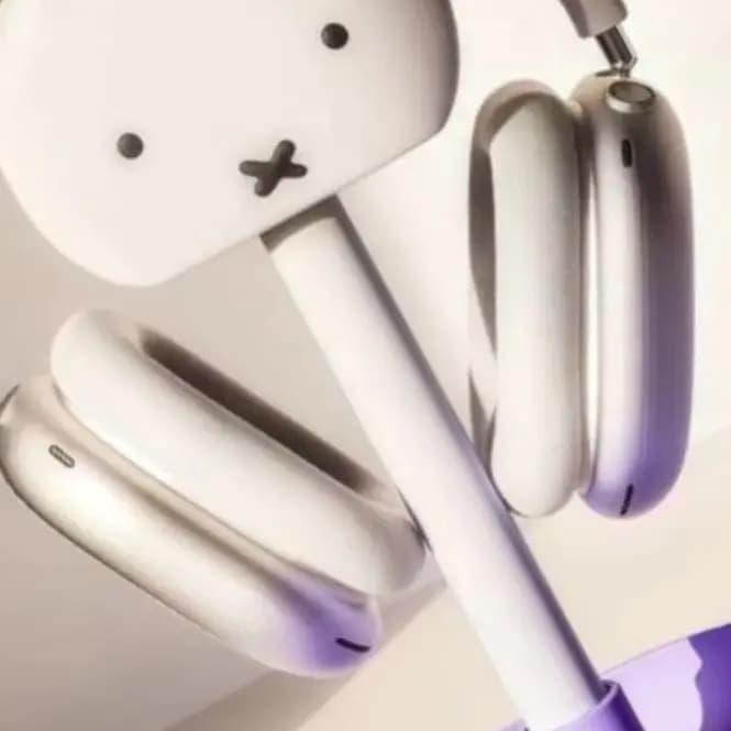 Cartoon Kawaii Miffy Headphone Stand Head Mounted Computer Desktop Storage Creativity Ornaments Decoration Multifunctional Gift