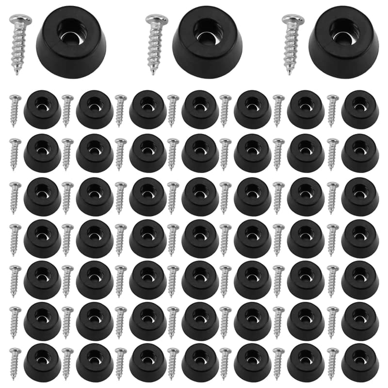 Rubber feet for cutting 52 pieces (0.31X0.59 inch) Non-scratch rubber feet for chairs and other furniture
