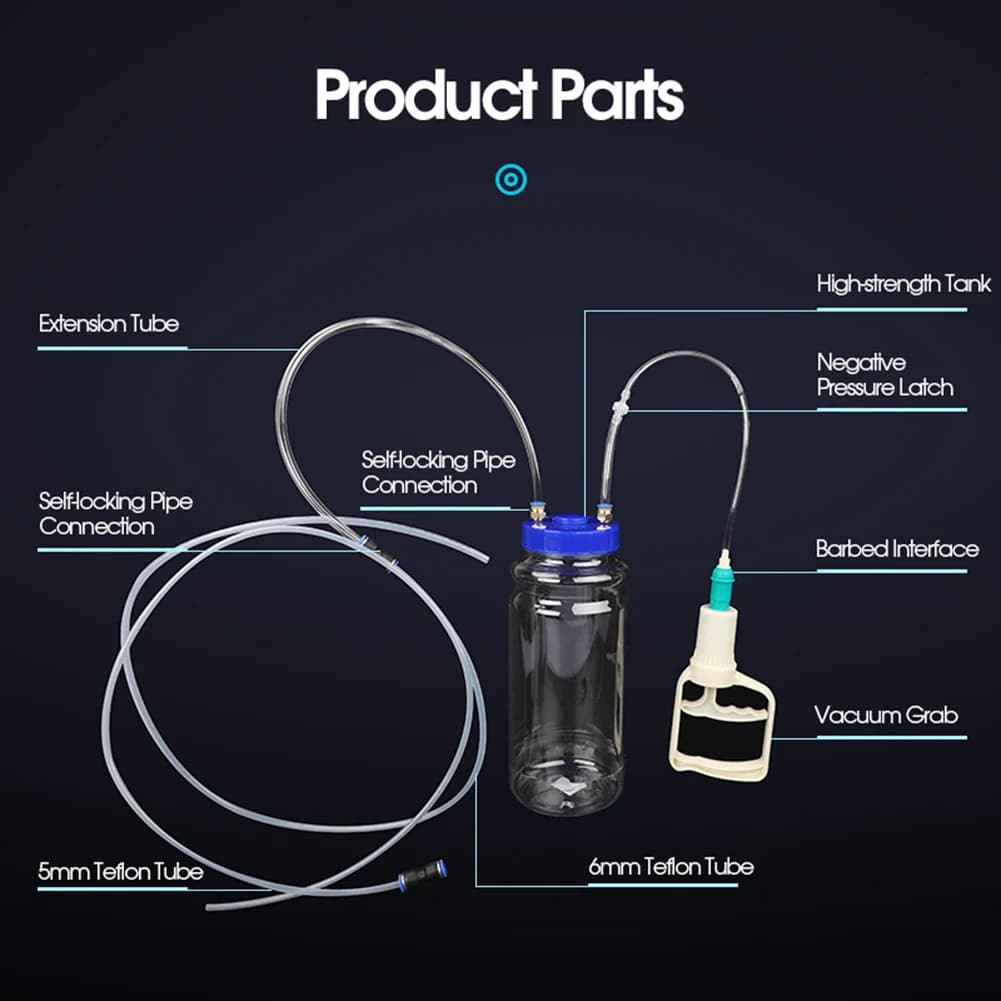 Pompa manuale per estrazione olio per auto di grande capacità da 2 litri Strumento di manutenzione portatile Pompa estrattore olio per vuoto manuale universale