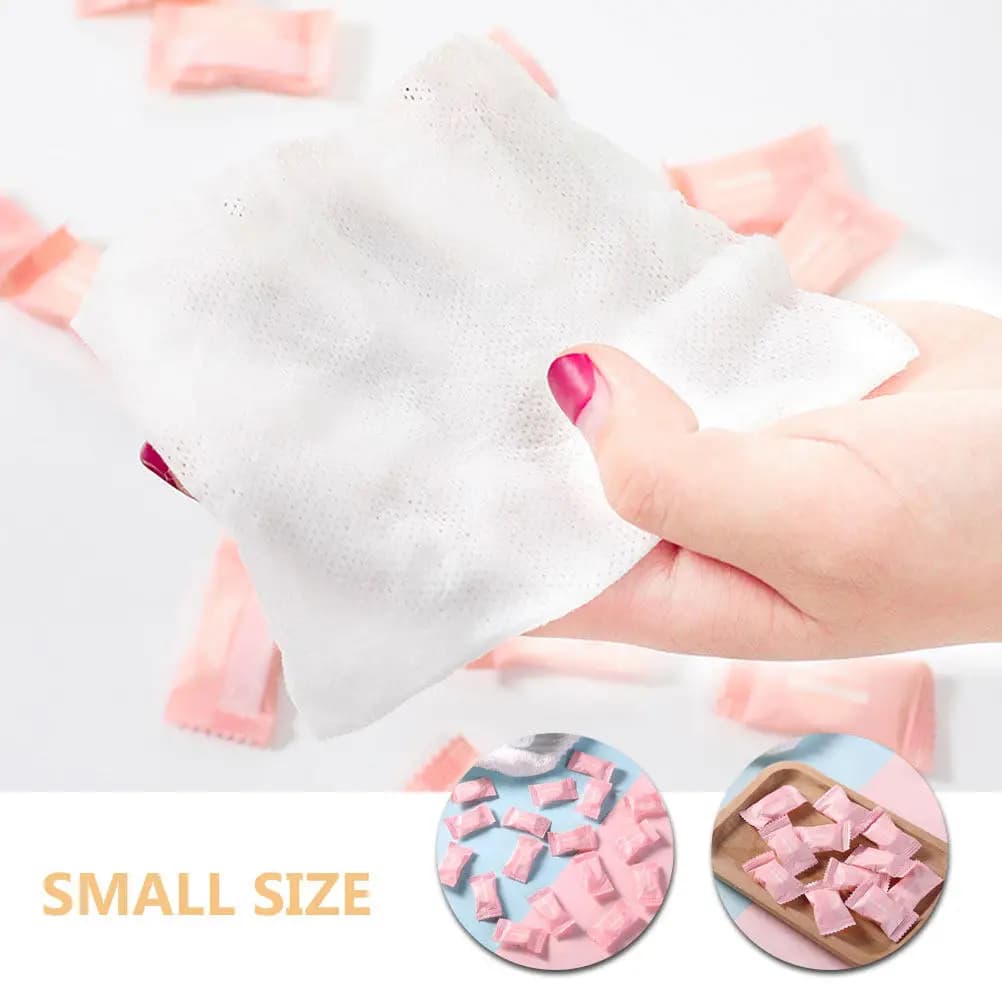 20Pcs Compressed Face Towels Gentle Nonwoven Disposable Wash Towel Quick Dry Travel Towel Compact Design for Gym Hotel Vacation