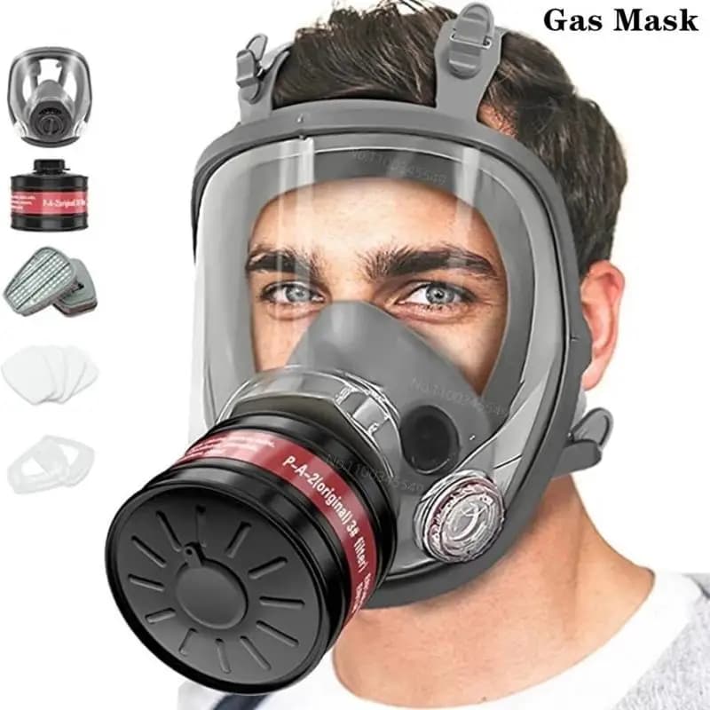 Maschera antigas per respiratore integrale Contenitore filtro da 40 mm per gas industriali Lucidatura chimica Saldatura Spruzzo - Protezione di sicurezza
