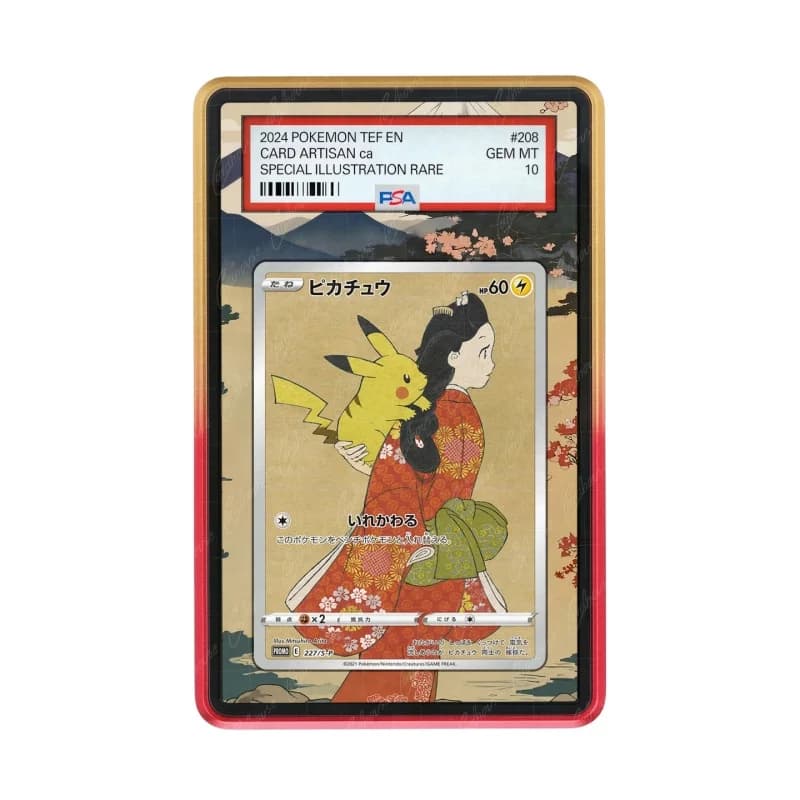 Espositore in acrilico per carte anime con grafica estesa per carte collezionabili PTCG Espeon Ex Hydreigon Ex, porta carte PSA, scatola portaoggetti, regali