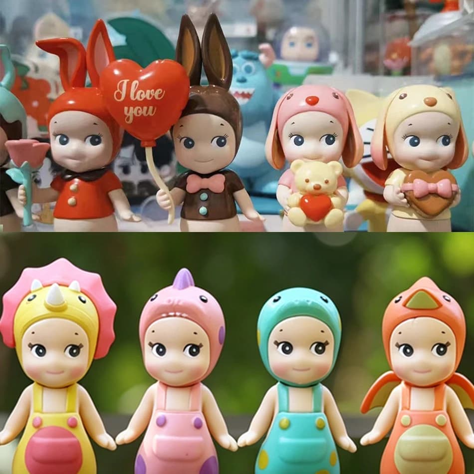 Serie di dinosauri e animali adorabili di alta qualità, mini scatola misteriosa con personaggi dei cartoni animati, statuetta anime da collezione, decorazione per auto, regalo di compleanno