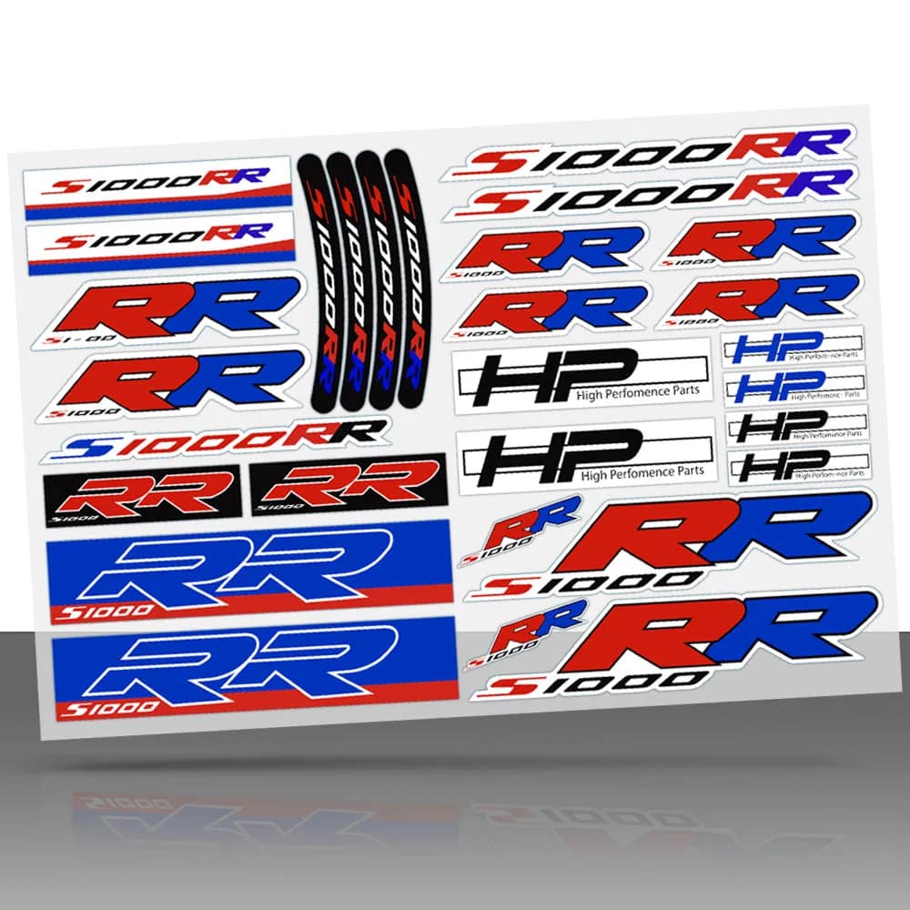 Adesivo moto riflettente Motocross serbatoio carenatura decalcomanie ruota accessori bici per S1000RR s1000 rr s1000rr HP4