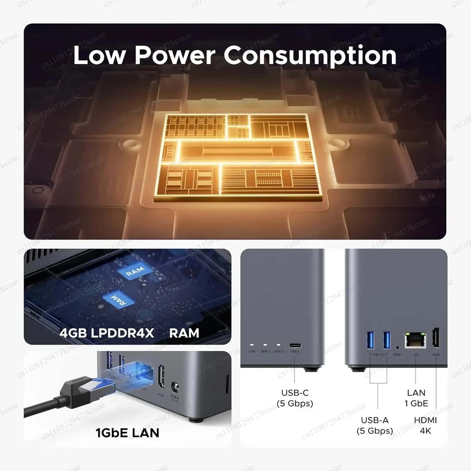 for UGREEN NASync DH2300 2-Bay NAS 8GB LPDDR5 RAM, AI Photo Album, Remote Access, Beginner Friendly Network Attached Storage